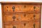 Antique Burr Walnut Bow Front Chest of Drawers 4