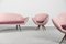 Mobilier de Salon Space Age Mid-Century en Velours de Paged, 1972, Set de 3 3