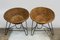 Chaises Vintage en Osier, Allemagne, 1970s, Set de 2 3