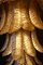 Lámpara de araña larga de cristal de Murano dorado, Imagen 12