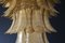 Lámpara de araña larga de cristal de Murano dorado, Imagen 8