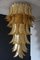 Lampadario lungo in vetro di Murano dorato, Immagine 7