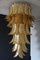 Long Golden Murano Glass Chandelier 7