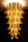 Long Golden Murano Glass Chandelier 13