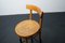 Industrial Wood and Metal Stool with Backrest, Image 13