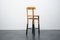 Industrial Wood and Metal Stool with Backrest 8