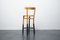 Industrial Wood and Metal Stool with Backrest 10