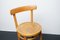 Industrial Wood and Metal Stool with Backrest, Image 12