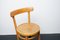 Industrial Wood and Metal Stool with Backrest, Image 9