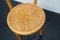 Industrial Wood and Metal Stool with Backrest, Image 4