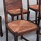 Mid-Century Rush Dudouyt Style Dining Chairs, Set of 6 11