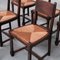 Mid-Century Rush Dudouyt Style Dining Chairs, Set of 6 9