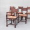 Mid-Century Rush Dudouyt Style Dining Chairs, Set of 6 7