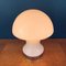 Retro White Opaline Glass Mushroom Table Lamp, Italy, 1980s, Image 6