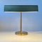 Mid-Century Scandinavian Brass Bankers Desk Lamp from E. S. Horn, 1950s 1