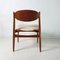 Mid-Century Chairs in Teak and Leather by Leonardo Fiori for Isa Bergamo Italy, Set of 6, Image 7