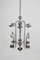 Lámpara de araña Bauhaus grande tubular cromada, años 30, Imagen 14