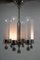 Art Deco Nickel Plated Tubular Chandelier, 1920s 9