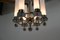 Art Deco Nickel Plated Tubular Chandelier, 1920s 4