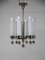 Art Deco Nickel Plated Tubular Chandelier, 1920s 10