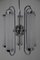 Lámpara de araña Bauhaus grande, años 30, Imagen 5