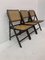 Ebonized Gilles Cane Folding Chair, 1960s 2