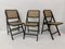 Ebonized Gilles Cane Folding Chair, 1960s, Image 12