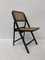 Ebonized Gilles Cane Folding Chair, 1960s 1