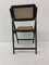 Ebonized Gilles Cane Folding Chair, 1960s 13