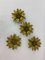 Wall Lamp Flower Sconces, 1970s, Set of 4, Image 1