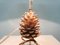Hollywood Regency Pine Cone Table Light, France, 1970s 7