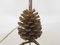 Hollywood Regency Pine Cone Table Light, France, 1970s 6