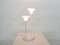 Small White Metal and Glass Table Light from Hala Zeist 2