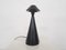 Minimalistic Design Black Ceramic Table Light, 1980s, Image 4