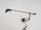 Schwarze Design Wandlampe aus Metall, 1980er 4