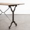 French Stone Top Cast Iron Cafe Bistro Table, 1930s 4