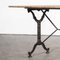 French Stone Top Cast Iron Cafe Bistro Table, 1930s, Image 5