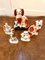 Antique Victorian Staffordshire Dogs, Set of 5 9