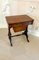 Antique Burr Walnut Inlaid Work Table, Image 18