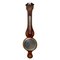 Antique George III Mahogany Inlaid Banjo Barometer, Image 1