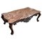 Antique French Carved Walnut Coffee Table 1