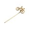 Gilded Brass Bicycle Pin Needle by Georg Jensen, Image 1