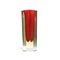 Petit Vase Artisanal Rouge en Verre de Murano par Flavio Poli, Italie, 1960 3
