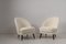 Scandinavian Mid-Century Modern White Sheepskin Lounge Chairs by Arne Norell, Set of 2 3