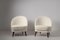 Scandinavian Mid-Century Modern White Sheepskin Lounge Chairs by Arne Norell, Set of 2 6