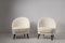 Scandinavian Mid-Century Modern White Sheepskin Lounge Chairs by Arne Norell, Set of 2, Image 6