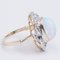 18k Two-Tone Gold Ring with Opal and Brilliant Cut Diamonds 4