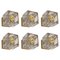 Petite Crystal Glass Brass Wall Sconces by Peill & Putzler, Germany, Image 1