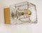 Petite Crystal Glass Brass Wall Sconces by Peill & Putzler, Germany, Image 3