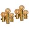 Brass and Smoke Glass Sconces by Sciolari, Italy, 1960s, Set of 2 1